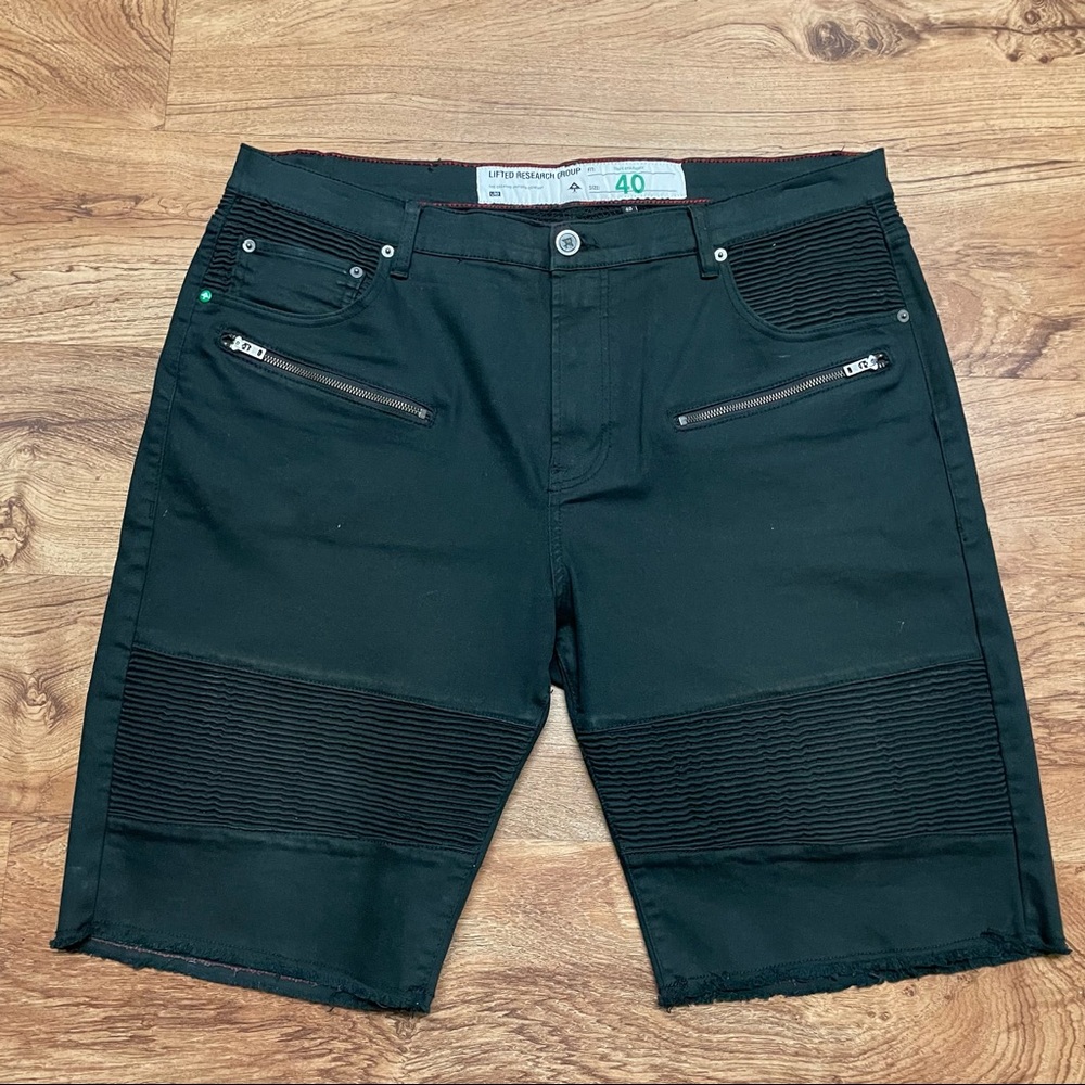 Lifted Research Group Rally Moto Shorts Men’s Size 40 Black LRG Clothing